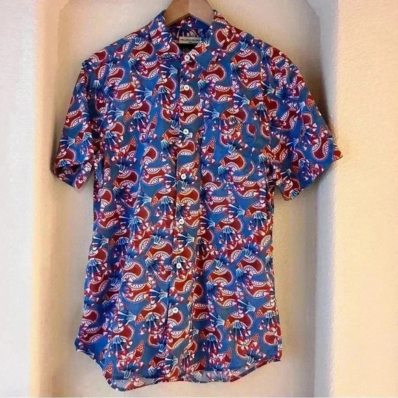 Melindagloss Short Sleeve Button Down Shirt - Picture 1 of 4